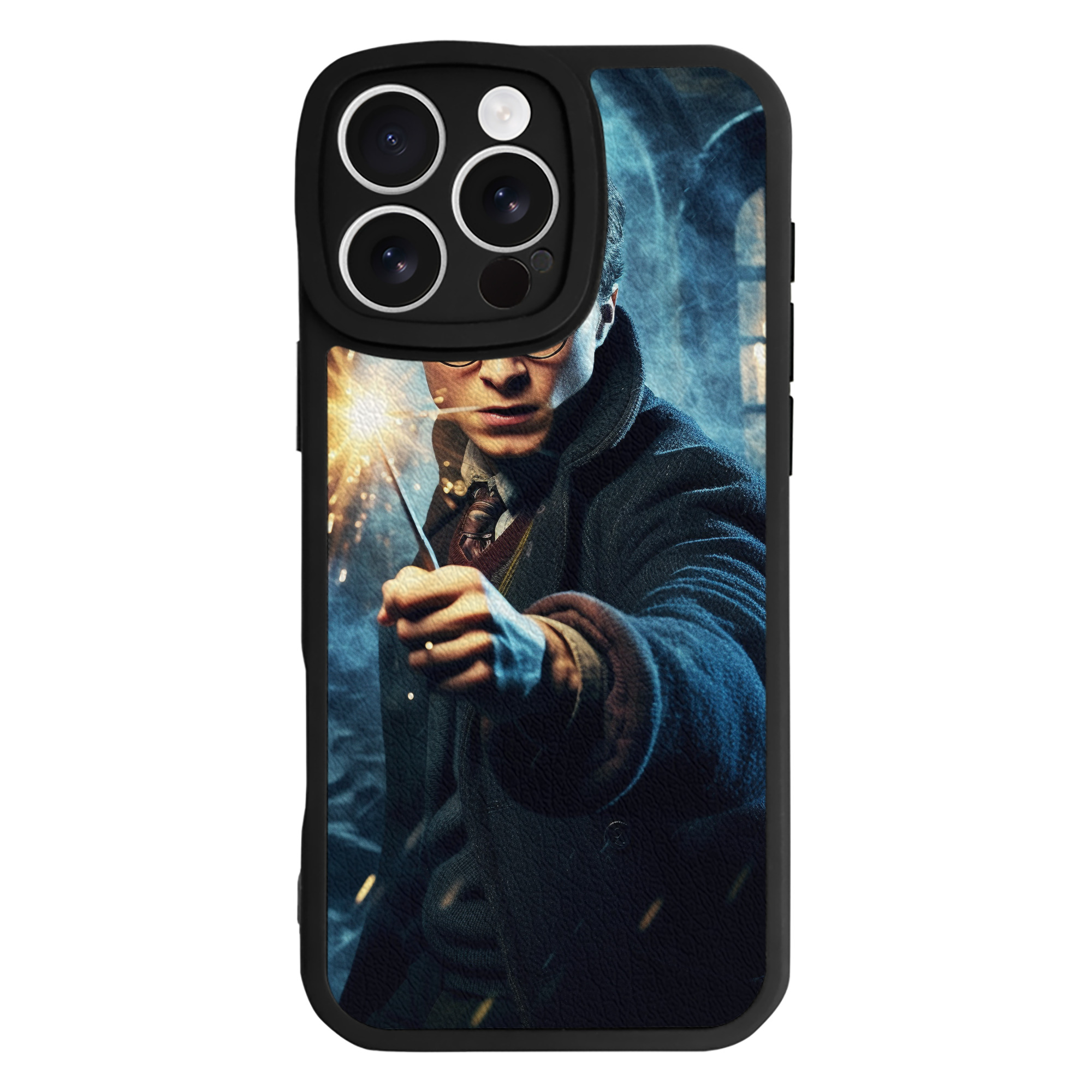 （画像用） Harry Potter ハリー・ポッターシリーズ 【iPhone 16シリーズ対応】シリコンスマホケース（レザー調） 材質：シリコン